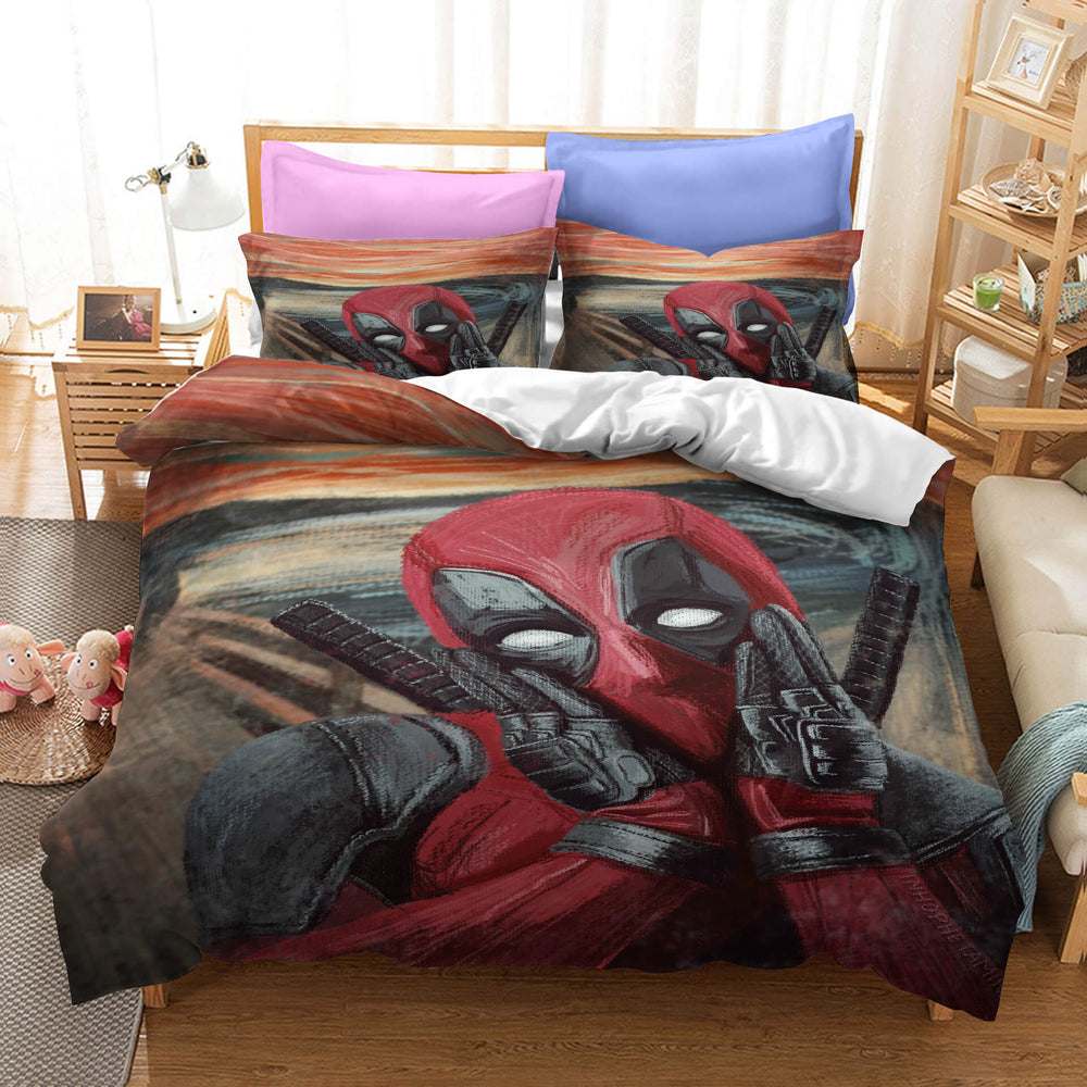 Deadpool 2 Cosplay Bedding Set Quilt Cover Without Filler (Online Order Only)