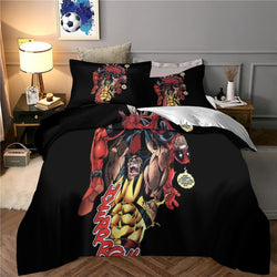 Deadpool And Wolverine Bedding Set Pattern Quilt Cover Without Filler (Online Order Only)