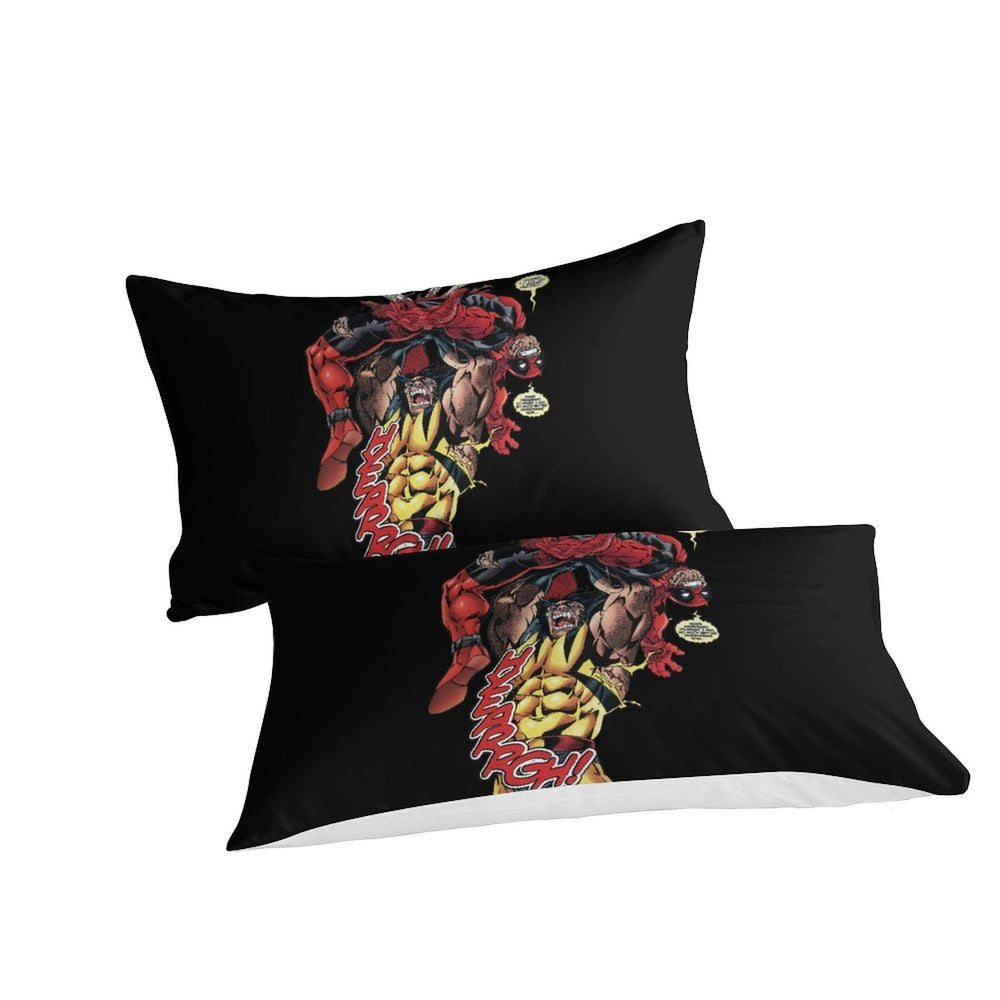 Deadpool And Wolverine Bedding Set Pattern Quilt Cover Without Filler (Online Order Only)