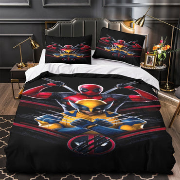 Deadpool And Wolverine Bedding Set Pattern Quilt Cover Without Filler (Online Order Only)