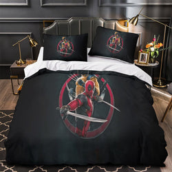 Deadpool And Wolverine Bedding Set Pattern Quilt Cover Without Filler (Online Order Only)