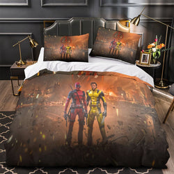 Deadpool And Wolverine Bedding Set Pattern Quilt Cover Without Filler (Online Order Only)
