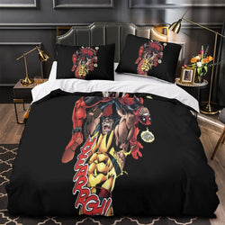 Deadpool And Wolverine Bedding Set Pattern Quilt Cover Without Filler (Online Order Only)