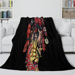 Deadpool And Wolverine Blanket Flannel Fleece Throw Room Decoration (Online Order Only)