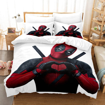 Deadpool Cosplay Bedding Set Quilt Cover Without Filler (Online Order Only)