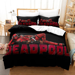 Deadpool Cosplay Bedding Set Quilt Cover Without Filler (Online Order Only)