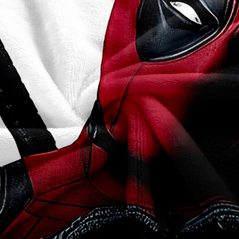 Deadpool Pattern Blanket Flannel Throw Room Decoration (Online Order Only)