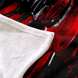 Deadpool Pattern Blanket Flannel Throw Room Decoration (Online Order Only)