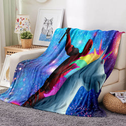 Deadpool Pattern Blanket Flannel Throw Room Decoration (Online Order Only)