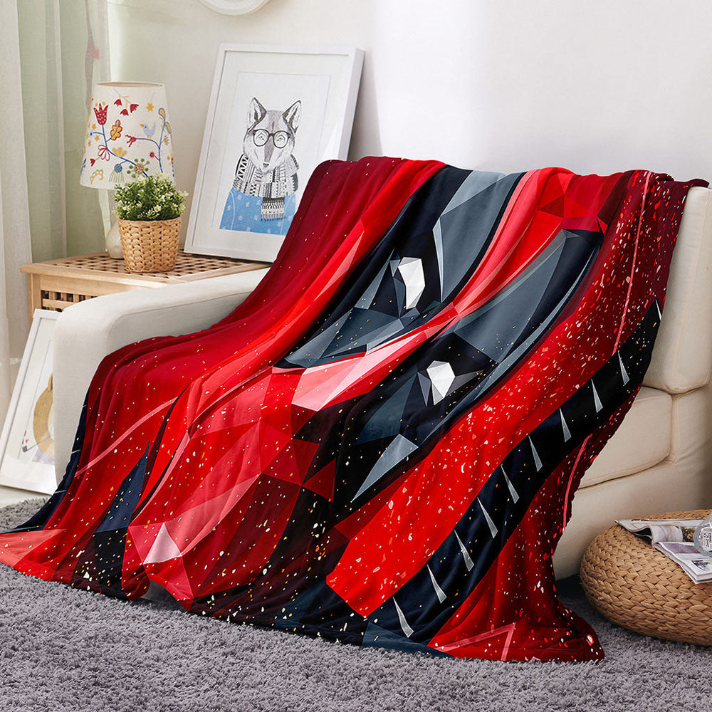 Deadpool Pattern Blanket Flannel Throw Room Decoration (Online Order Only)