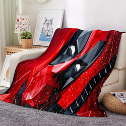 Deadpool Pattern Blanket Flannel Throw Room Decoration (Online Order Only)