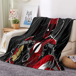 Deadpool Pattern Blanket Flannel Throw Room Decoration (Online Order Only)