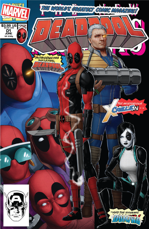 DEADPOOL #1 Marvel 2018 John Tyler Christopher New Mutants 98 Homage Variant (ONLINE ORDER ONLY)
