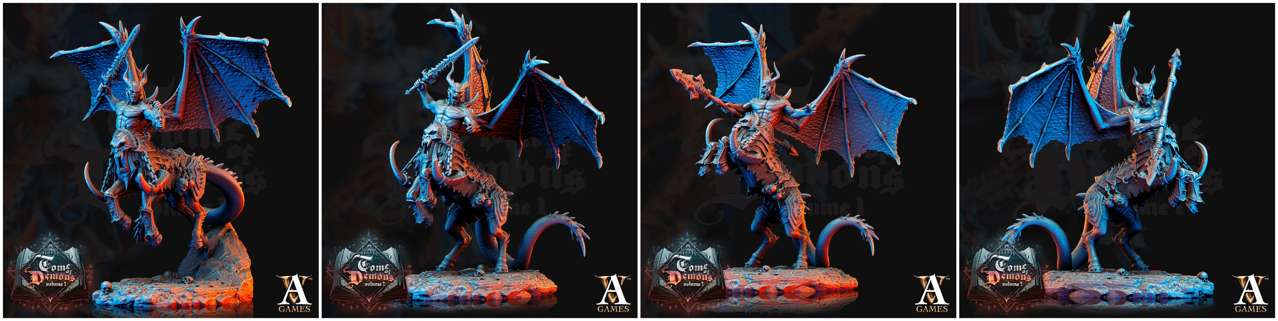 3D Printed Archvillain Games Tome of Demons Vol. 1 - Decataurs 28mm 32mm D&D (Online Only)
