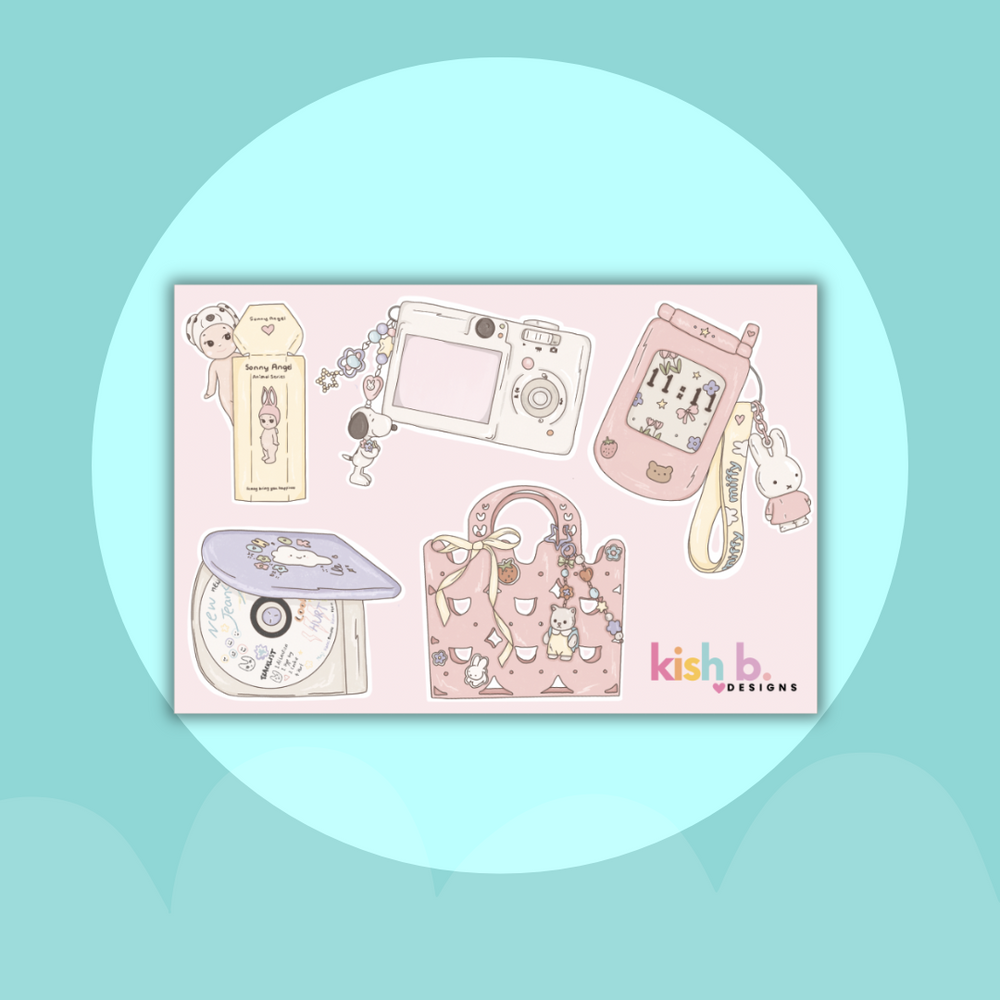 I'm Just A Girl | Vinyl| Waterproof| Sticker Sheet (ONLINE ORDER ONLY)