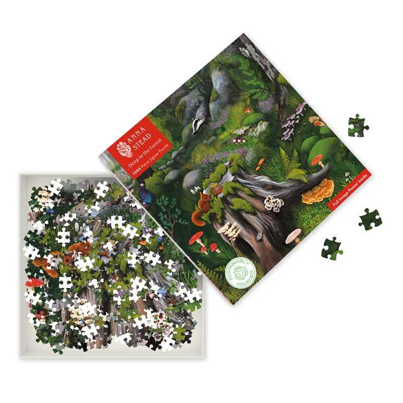 Deep in the Forest by Anna Stead 1000 Piece Jigsaw Puzzle Flame Tree