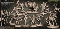 3D Printed Artisan Guild Aidreth Treeborn Deepwood Alfar Set 28mm 32mm (Online Only)