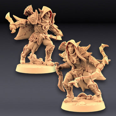 3D Printed Artisan Guild Deepwood Alfar Rogues Deepwood Alfar Set 28mm 32mm (Online Only)