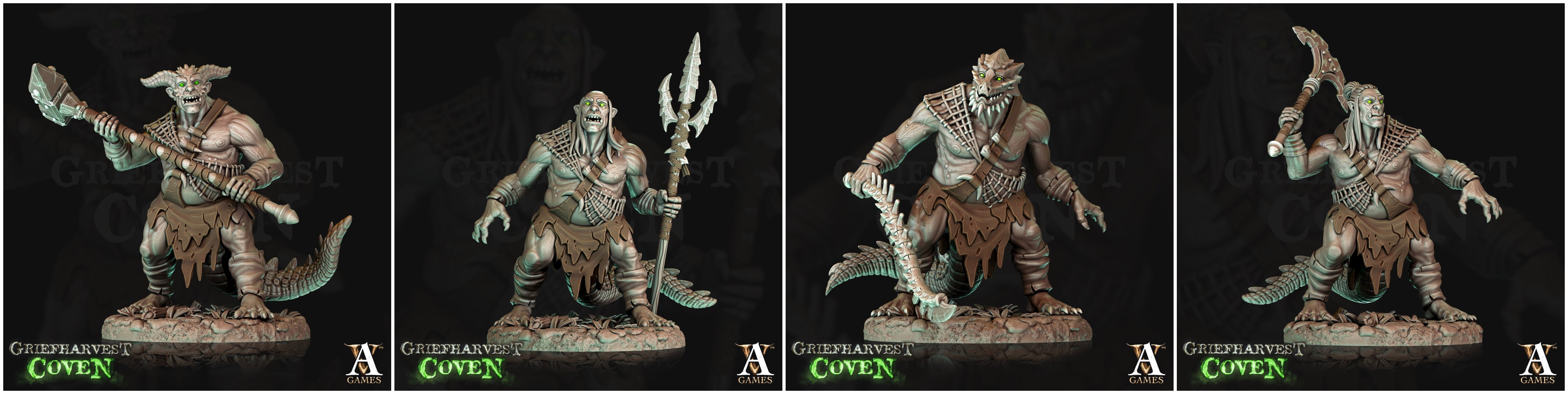 3D Printed Archvillain Games Defiled Hagservants Griefharvest Coven 28 32mm D&D (Online Only)
