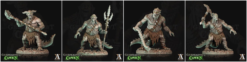 3D Printed Archvillain Games Defiled Hagservants Griefharvest Coven 28 32mm D&D (Online Only)