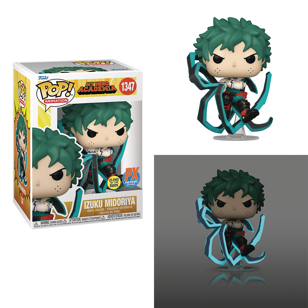 Funko POP! My Hero Academia - Deku (Black Whip) (Glow in the Dark) #1347 - Previews Exclusive (PX) (ONLINE ORDER ONLY)