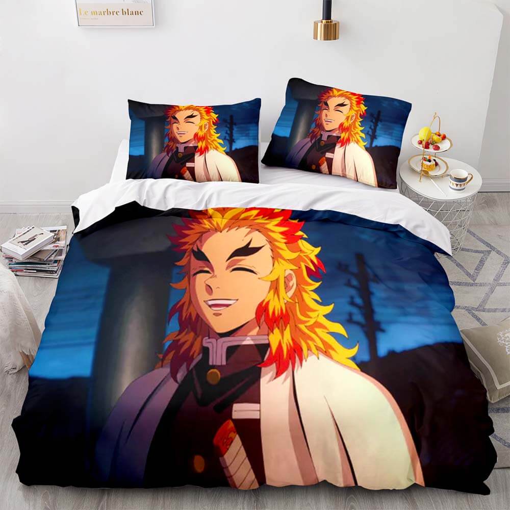 Demon Slayer Bedding Set Cosplay Quilt Cover Without Filler (Online Order Only)
