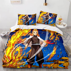 Demon Slayer Bedding Set Cosplay Quilt Cover Without Filler (Online Order Only)