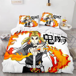 Demon Slayer Bedding Set Cosplay Quilt Cover Without Filler (Online Order Only)