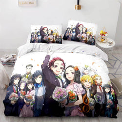 Demon Slayer Bedding Set Cosplay Quilt Cover Without Filler (Online Order Only)