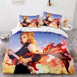 Demon Slayer Bedding Set Cosplay Quilt Cover Without Filler (Online Order Only)