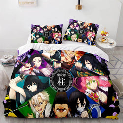 Demon Slayer Bedding Set Cosplay Quilt Cover Without Filler (Online Order Only)