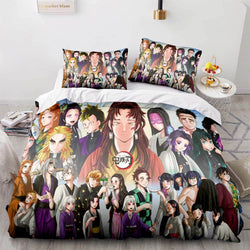 Demon Slayer Bedding Set Cosplay Quilt Cover Without Filler (Online Order Only)