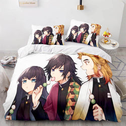 Demon Slayer Bedding Set Cosplay Quilt Cover Without Filler (Online Order Only)