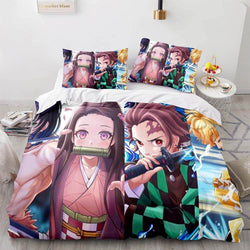 Demon Slayer Bedding Set Cosplay Quilt Cover Without Filler (Online Order Only)