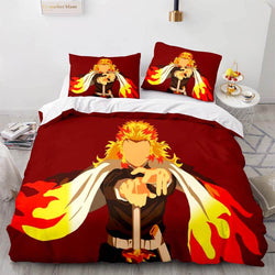 Demon Slayer Bedding Set Cosplay Quilt Cover Without Filler (Online Order Only)