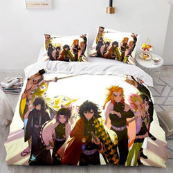 Demon Slayer Bedding Set Cosplay Quilt Cover Without Filler (Online Order Only)