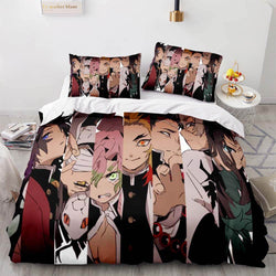 Demon Slayer Bedding Set Cosplay Quilt Cover Without Filler (Online Order Only)