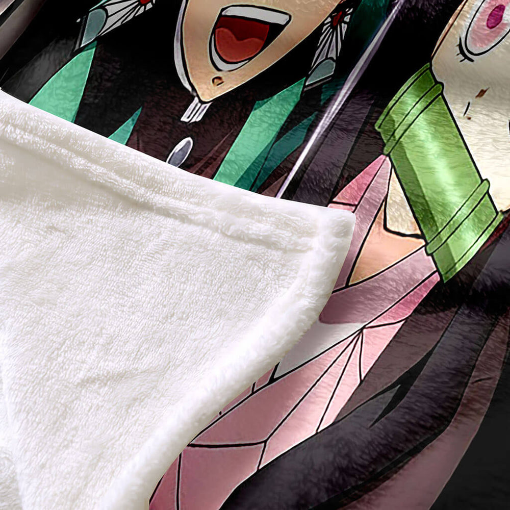 Demon Slayer Blanket Flannel Throw Room Decoration (Online Order Only)