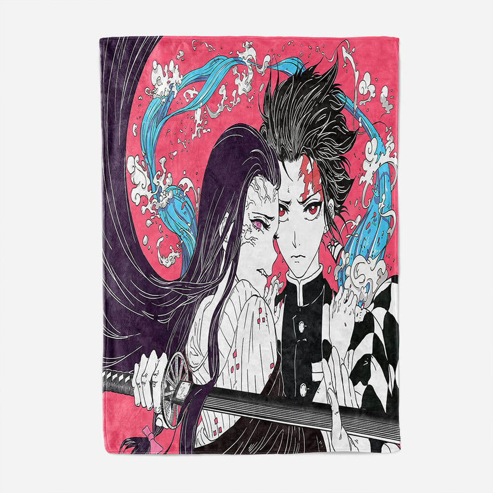 Demon Slayer Blanket Flannel Throw Room Decoration (Online Order Only)