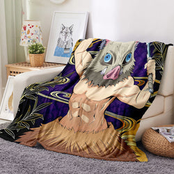 Demon Slayer Blanket Flannel Throw Room Decoration (Online Order Only)