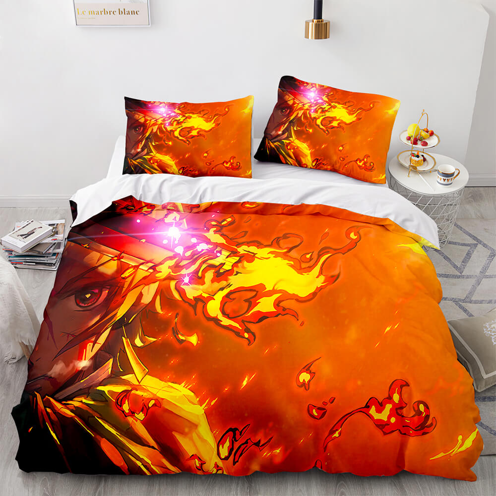 Demon Slayer Cosplay Bedding Set Quilt Cover Without Filler (Online Order Only)