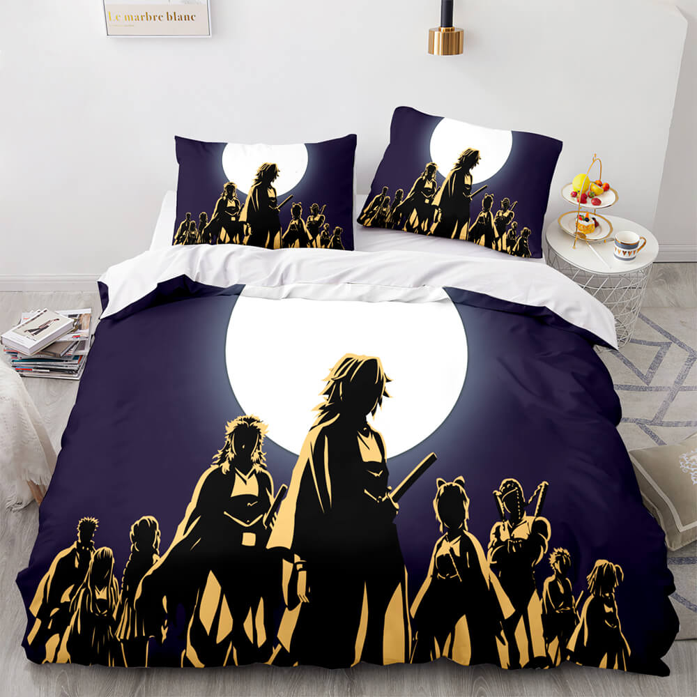 Demon Slayer Cosplay Bedding Set Quilt Cover Without Filler (Online Order Only)