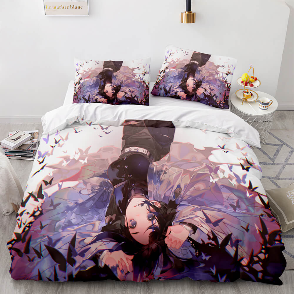 Demon Slayer Cosplay Bedding Set Quilt Cover Without Filler (Online Order Only)