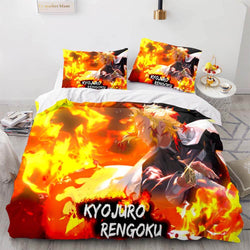 Demon Slayer Cosplay Bedding Set Quilt Cover Without Filler (Online Order Only)
