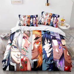 Demon Slayer Cosplay Bedding Set Quilt Cover Without Filler (Online Order Only)