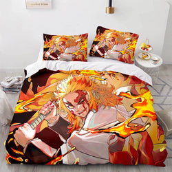 Demon Slayer Cosplay Bedding Set Quilt Cover Without Filler (Online Order Only)