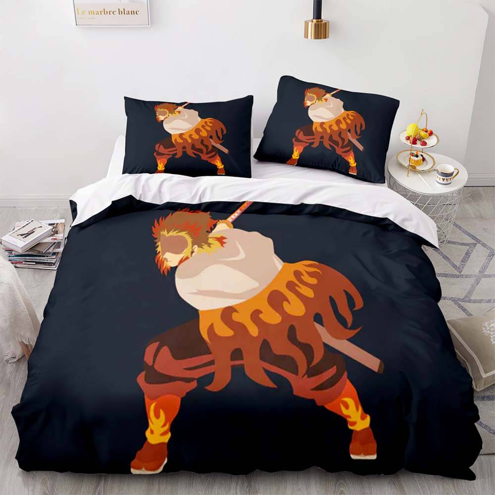 Demon Slayer Cosplay Bedding Set Quilt Cover Without Filler (Online Order Only)