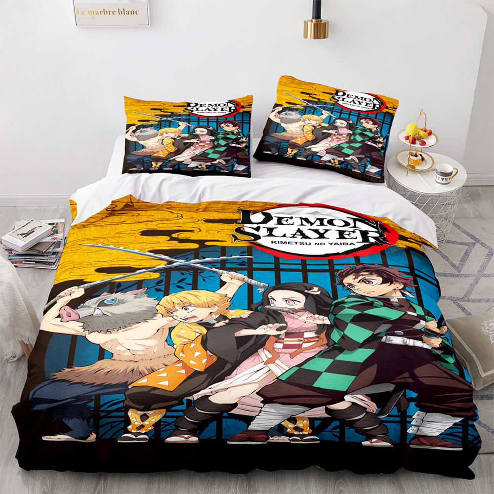 Demon Slayer Cosplay Bedding Set Quilt Covers Without Filler (Online Order Only)