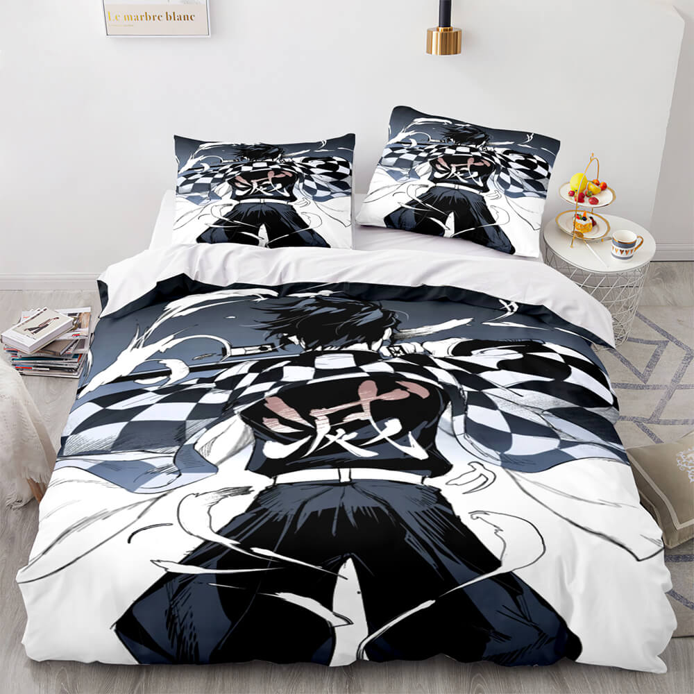 Demon Slayer Cosplay Bedding Set Quilt Covers Without Filler (Online Order Only)