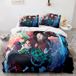 Demon Slayer Cosplay Bedding Set Quilt Covers Without Filler (Online Order Only)